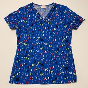 Dickies Butterfly scrub top in size small.